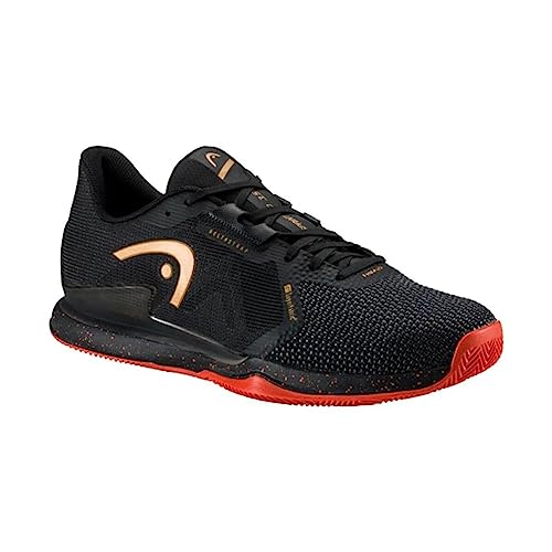 HEAD Hommes Sprint Pro 3.5 SF Clay Chaussures De Tennis Chaussure Terre Battue Noir - Orange 46