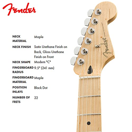 Fender Player Stratocaster Sss Electric Guitar, Black, Maple Fingerboard #TOP6