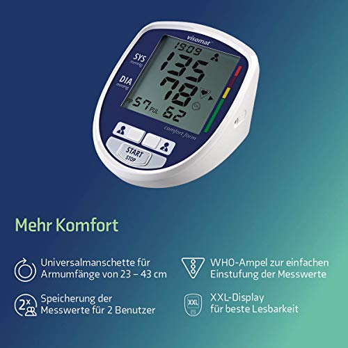 Sfigmomanometro braccio automatico visomat comfort...