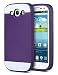 ULAK 4.8-Inch Hybrid Case with 2 Layer Cover PC and TPU Layers for Samsung Galaxy S3 - Purple