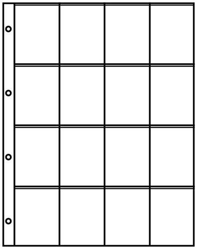 Feuilles de classement A4 Lindner 4066 transparentes pour ranger vos documents