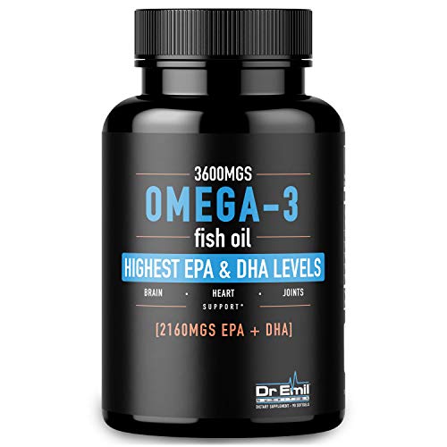 Dr. Emil - Omega 3 Fish Oil (3600mg) - Highest EPA and DHA