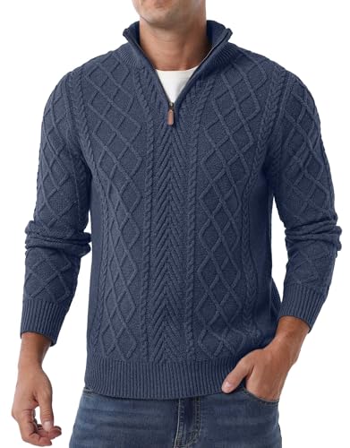Askdeer Quarter Zip Mock Neck