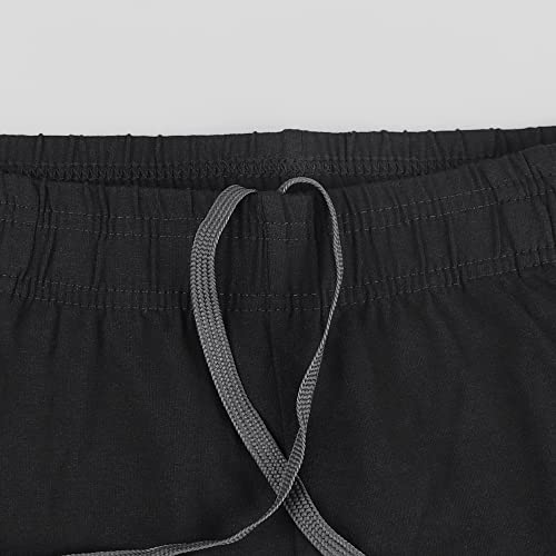Mens 3" Inseam Short Running Shorts Lightweight Gym Athletic Workout Training Cotton Casual Short with Slant Pockets4