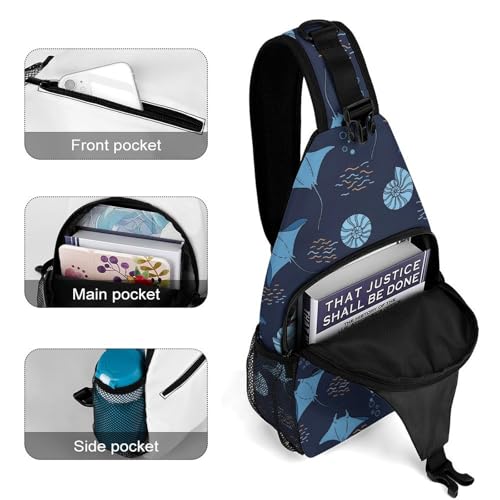 Mochila pequeña cruzada unisex ligera ajustable 38x20 cm miniatura 4