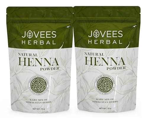 Image of Jovees Herbal Mehandi /Henna Powder | With Amla, Shikakai & Brahmi Powder | For Extra Conditioning | Control Hair Fall & Repairs Damaged Hair | 75g (Pack of 2)