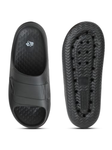 Image of Liberty A-HA DREAMWALKM Casual Slider For Men - Black, Grey, Dark Grey & Khaki | Slip-on /Flip Flops - Durable and Lightweight | Comfortable and Soft Outsole for Everyday Wear - Stylish Footwear