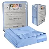 Shavel Home Products Micro Flannel Full/Queen Size Blankets, Lightweight All Seasons Cozy Blanket, Throw Blankets for Home, Comfy & Soft Blanket for Couch, Machine Wash, No Pilling - Morning Glory
