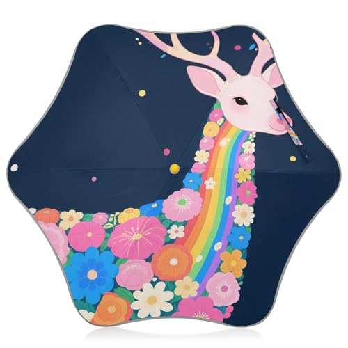 Parapluie enfants anti-UV 50+ avec bande réfléchissante et ouverture facile