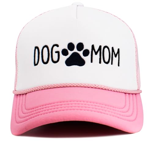 Image of KBETHOS Dog Cat Mom Dad Theme Womens Baseball Cap Distressed Vintage Unconstructed Embroidered Patch Hat