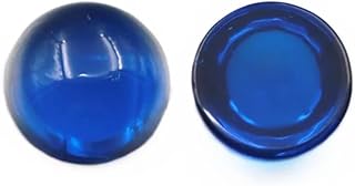 Round Shaped Sapphire Cabochon Smooth Polished Surface Royal Blue Sapphire Cabochon Flat Back