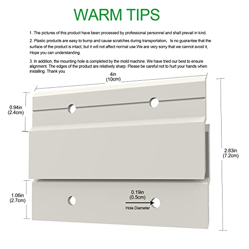 Z-Clamps, Used To Hang French Splint Picture Hanger Hardware Kit, Wall Bracket Interlocking Wall Bracket Hardware Kit, Used To Hang Mirrors, Panels, Shelves, Headboards, Art Frames. (4" (6Pairs)) #TOP4