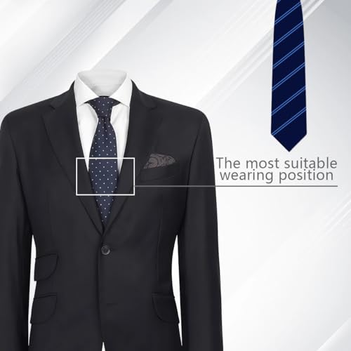 Tie Clips for Men Stainless Steel Minimalist Tie Bar, Non-Slip Classic Gold & Silver Tie Clip, Perfect Business Wedding Gifts for Father Husband Boyfriend Daily Wear (Silver)