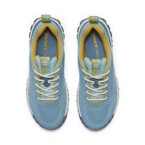 Timberland Timberland Women's Greenstride Motion 6 Low Lace Up Hiking Boot, Medium Blue Knit, 9.5 Medium