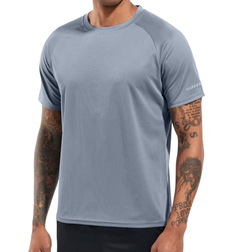 Image of Men's Quick-Dry Sportswear T-Shirts,4 /6 Pack Breathable Moisture Wicking Gym Tops for Training & Workout,Short Sleeve Tees