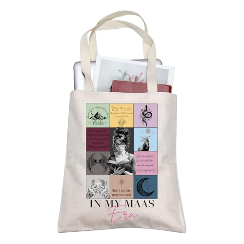 In My Maas Era Tote Bag S-JM Merch ACOTAR Inspired Bookish Gift Velaris The City of Starlight Tote Bag (TB, Mass Era Tote-PY2)