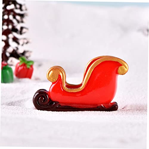 1 Conjunto Enfeites De Natal Estatueta De Paisagismo Adorável Pequena Árvore De Natal Pequenas Figur