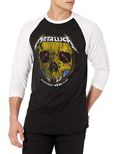 Metallica mens Mt-50040435-2xl T Shirt, Black/White, XX-Large US