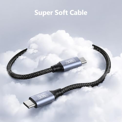 Image of MX 240W USB C to USB C Cable PD 3.1,Type C to Type C Fast Charging Cable High Speed Data Transfer & Charging Type C Cable for MacBook, iPhone, Samsung Galaxy S25 /S24, iPad & Laptops - 2Mtr Cord