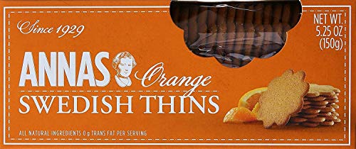 Anna's Orange Flavored Thins Cookie Box, 5.5 Ounce