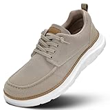 Mens Casual Slip in Loafers Boat Slip On Fashion Shoes Walking Dress Sneakers Oxfords Work Lightweight Soft Sole Khaki