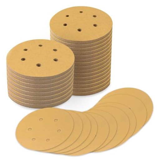 Huopueit 100 PCS 6 Inch Sanding Discs 600 Grit, 6 Hole Hook and Loop Round Sandpaper for Random Orbital Sander