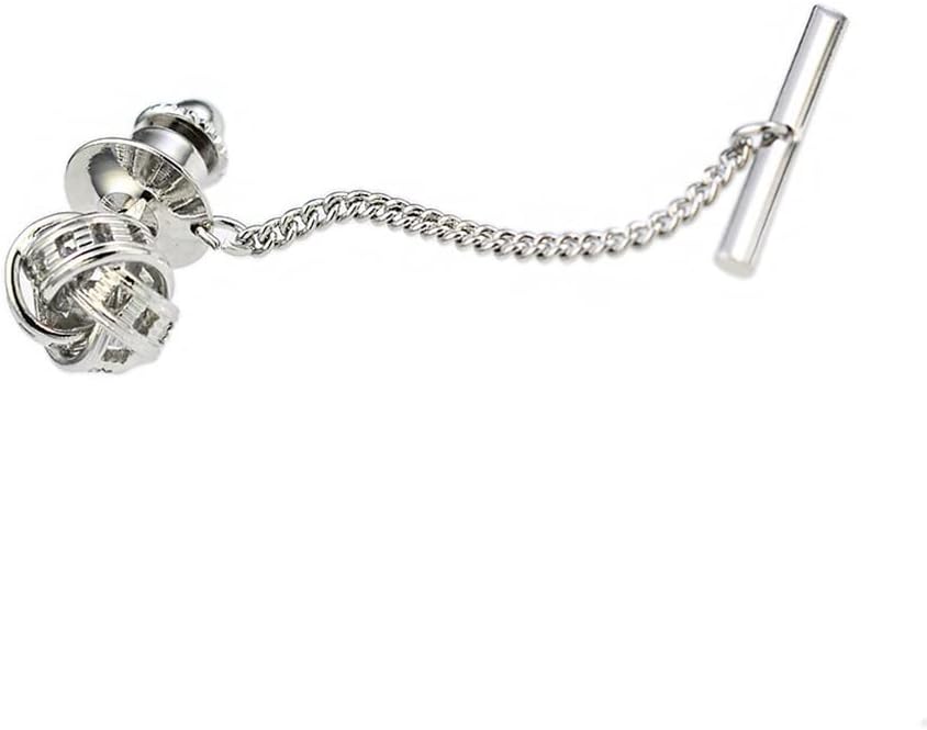 Multi-purpose Shirt Collar Pin Men's Suit Buckle Metal Braided Brooch Tie Fixed