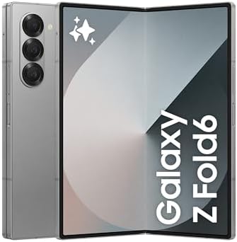 SAMSUNG Galaxy Z Fold6, 12GB RAM, 256GB Storage, Silver Shadow, Big Screen, 1 year Seller Warranty (International Version)