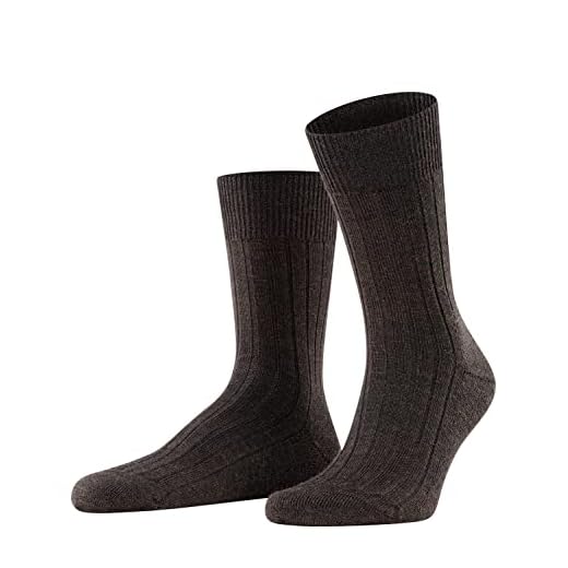 FALKE herr matta i sko sko, enfärgad 1 par business strumpor, brun (Dark Brown 5450), 39–40