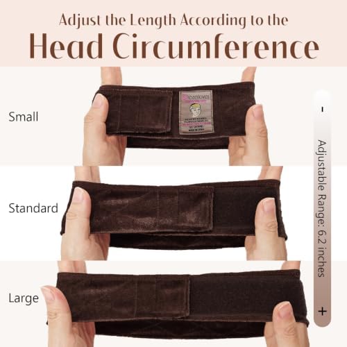 Dreamlover Wig Grip Band for Half Wig, 2 PCS Wig Bands, Dark Brown — view 7