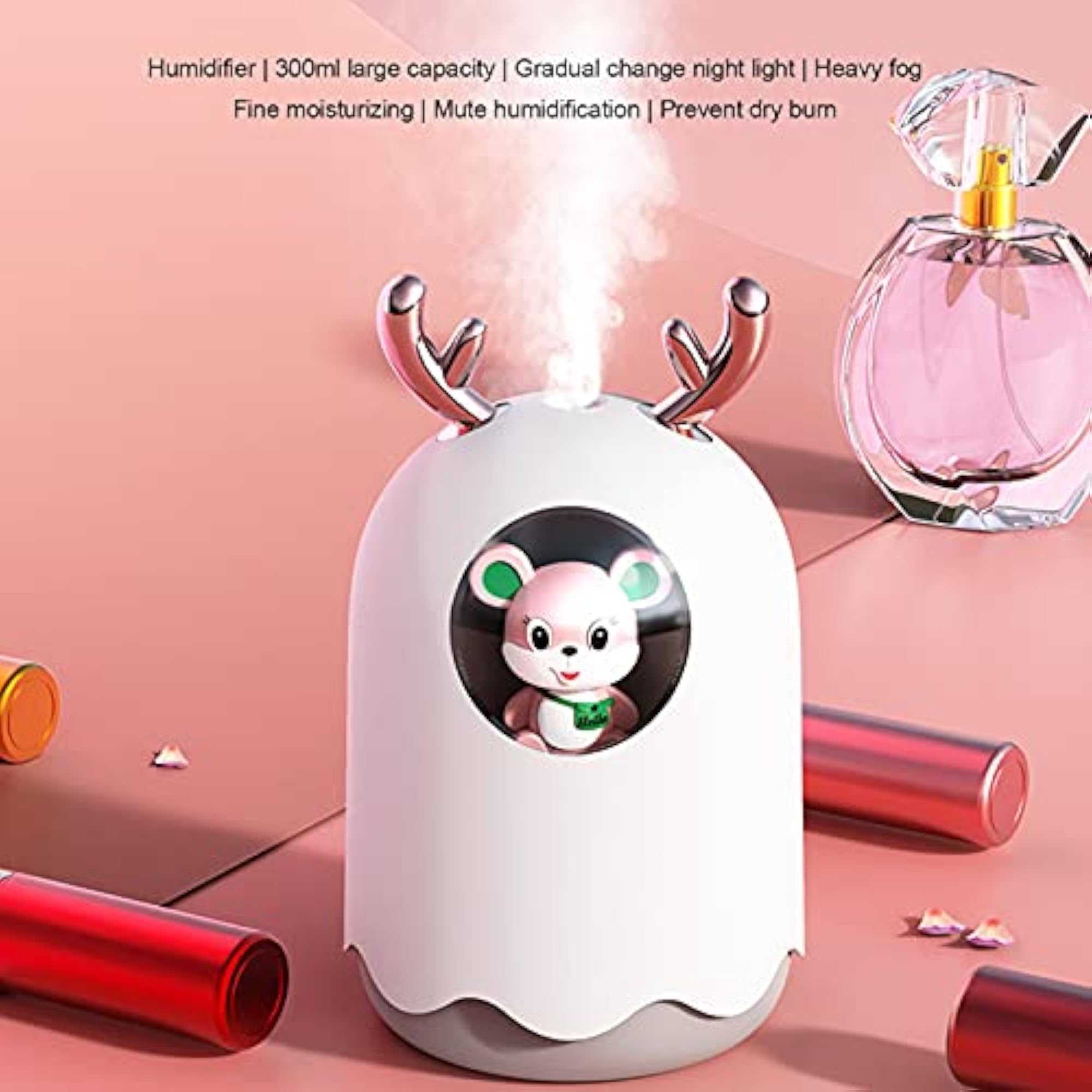 Adjustable Nano Fine Mist Air Humidifier with Night Light