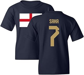 England Soccer Cup Fan - Saka 7 Jersey Style Youth Unisex T-Shirt