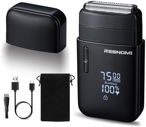 Portable Electric Razor for Men — main product photo from Amazon listing (ASIN B0G1CS2TKX)