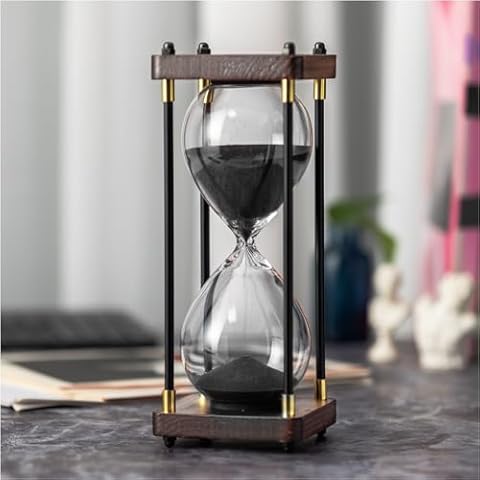 ELAINESTORE Decorative 60 Minute Hourglass Timer Cover