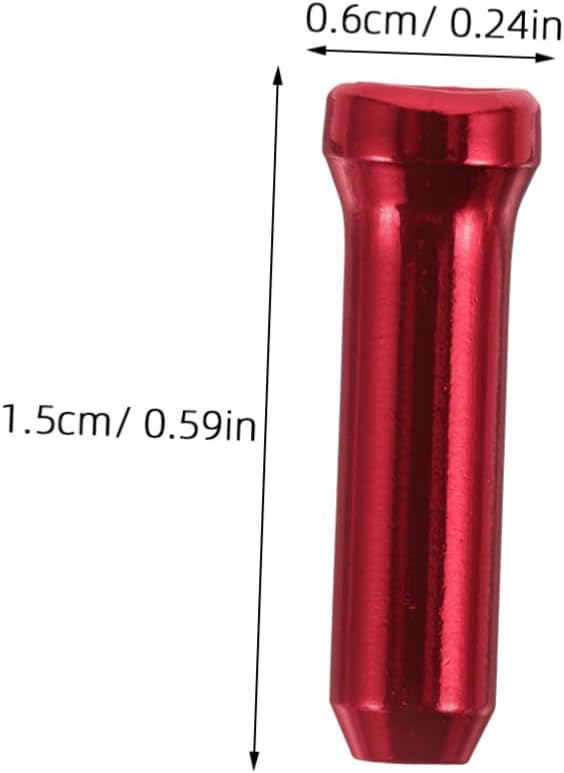 Yardwe Universal Bike Cable End Covers 100pcs Brake Cable Fixed Fastener Bike Core Cap Replacement for Bicycles