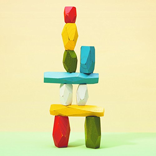 Areaware Balancing Blocks, Multi-Color, 6"X 2" X 1.5" #TOP3