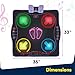 Kidzlane Electronic Dance Mat for Kids 8-12, Wireless Kids' Dance Pad with Bluetooth/AUX, Built-in Music, 5 Challenge Levels, 4 Modes - Interactive Toys for Children, Ages 6 and Up