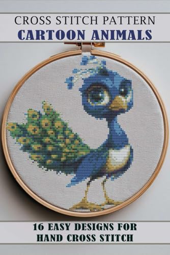 Cross stitch patterns Ð¡artoon Animals: 16 Easy Designs for Hand Cross Stitch