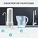 NU Aqua Countertop Water Filter System - 1 Stage w/Chrome Faucet - Over the Counter Top Drinking Water Purifier Filtration & Dispenser for Kitchen Sink - 120-Day Trial - Filtros de Agua para Tomar