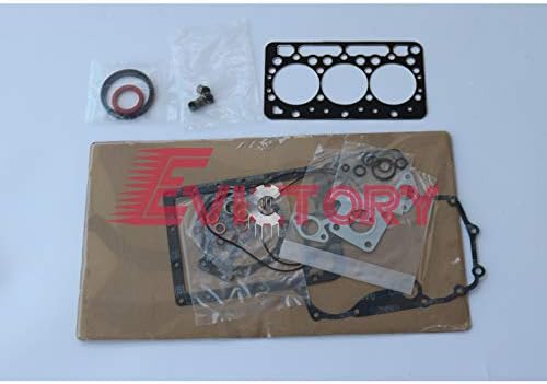 for Kubota D902 Engine Rebuild kit Piston Ring Bearing Gasket + Cylinder Head Complete