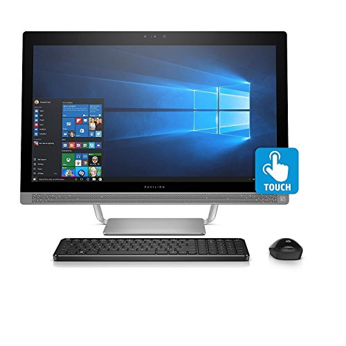 HP Pavilion 24-b223w 23.8in All-in-One PC, Intel Core i3-7100T, 6GB Memory, 1TB Hard Drive, Wireless Keyboard and Mouse, Windows 10 (Renewed)