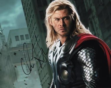 Chris Hemsworth As Thor Signed Photo In-person