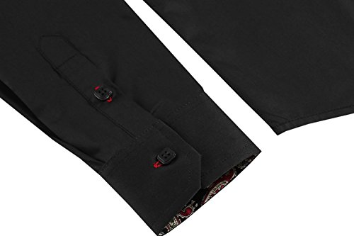 Coofandy Men's Fashion Slim Fit Dress Shirt Casual Shirt, Black, L steampunk buy now online Coofandy Men's Fashion Slim Fit Dress Shirt Casual Shirt, Black, L steampunk buy now online