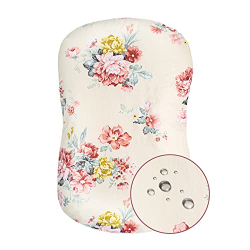 Image of Waterproof Baby Lounger Cover | Mexxi 100% Hypoallergenic Cotton Baby Nest Cover for Newborn (Cover Only)（Waterproof Roses）