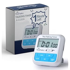Talking Timer for Kids/Adults/Lab Timer, Visual Timer for Kids Alternative, Voice Countdown Announcements Every Hour/10 Min/1 Min | Children, Cooking, Adults, Workouts, Classroom, lab, ADHD, Reminders