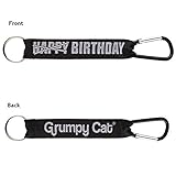 Gund Grumpy Cat Meme Happy Birthday Lanyard and Carbiner, 8