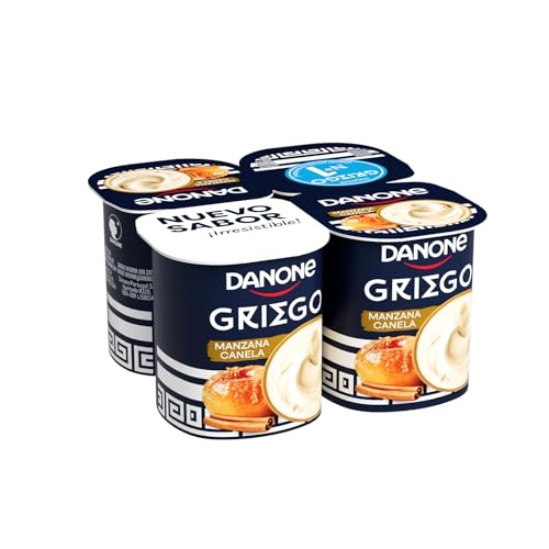 DANONE Yogur Griego Manzana Canela x 4
