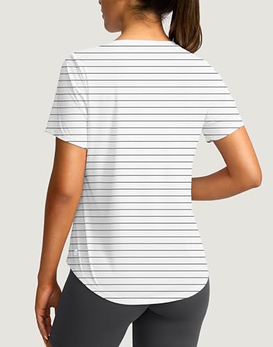 Image of Women's Short Sleeve Workout Shirts UPF 50+ Sun Protection T-Shirts Quick Dry Breathable Gym Running Hiking Tops for Women