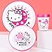 Imagen de Hello Kitty Juego de 3 vajillas reutilizables bicolor prémium para niños
