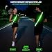 Hoeraonr Lauflicht Joggen mit Reflektoren Gürtel,LED Lauflampe Hochsichtbare Verstellbar Nacht Sicherheitslicht Laufgürtel für Joggen Laufen Running Fahrradfahren Hundewandern Outdoor Sports